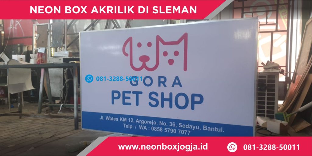 Neonbox akrilik murah Sleman